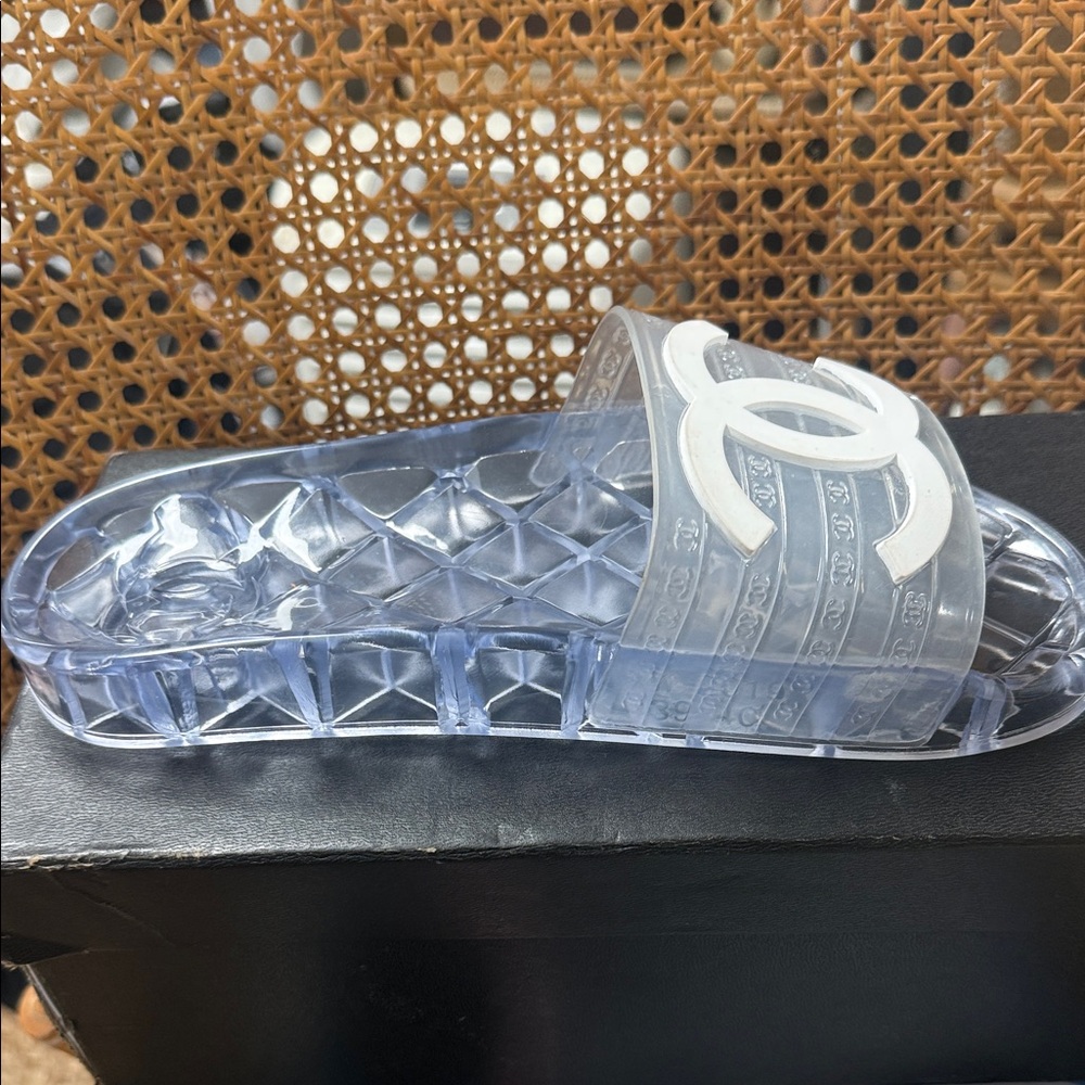 C.C Transparent jelly double CC Women's Sandals